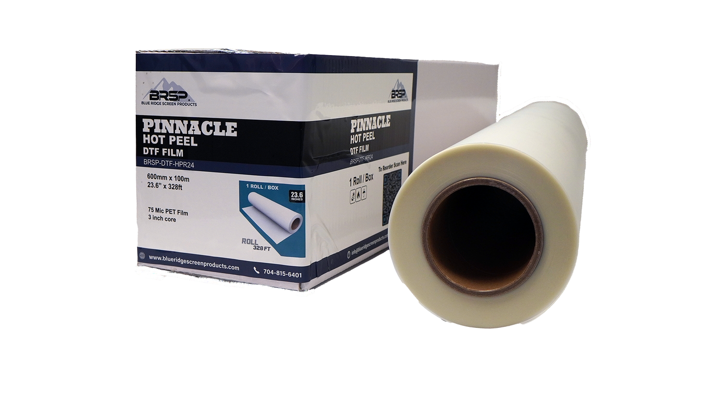 BRSP Pinnacle 24" Instant Hot Peel DTF Film, front side