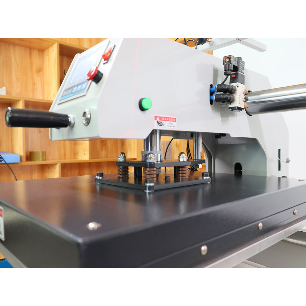 Heat Press machine close up view