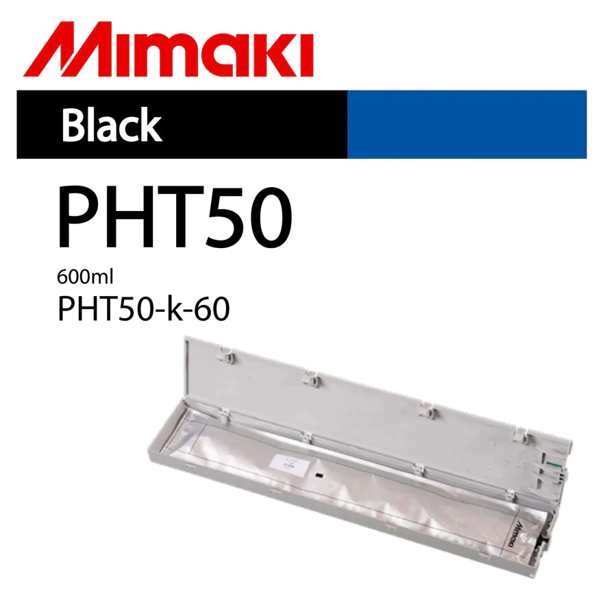 Mimaki PHT50 Black ink label
