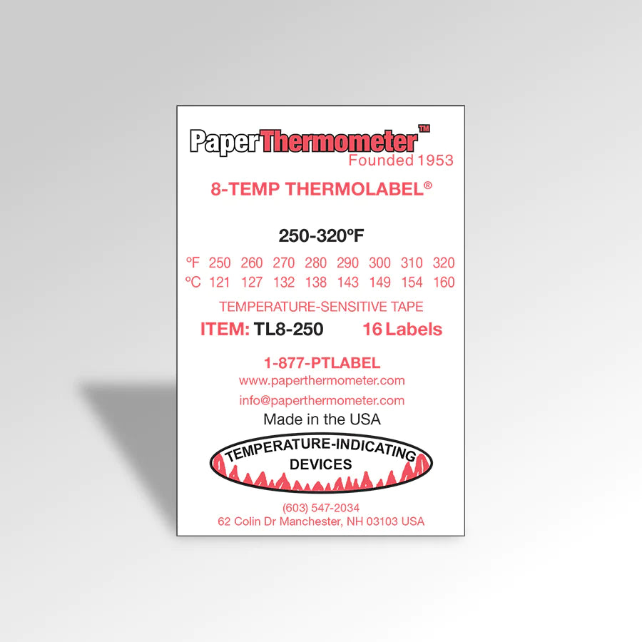 8-Temp THERMOLABEL® 250-320°F