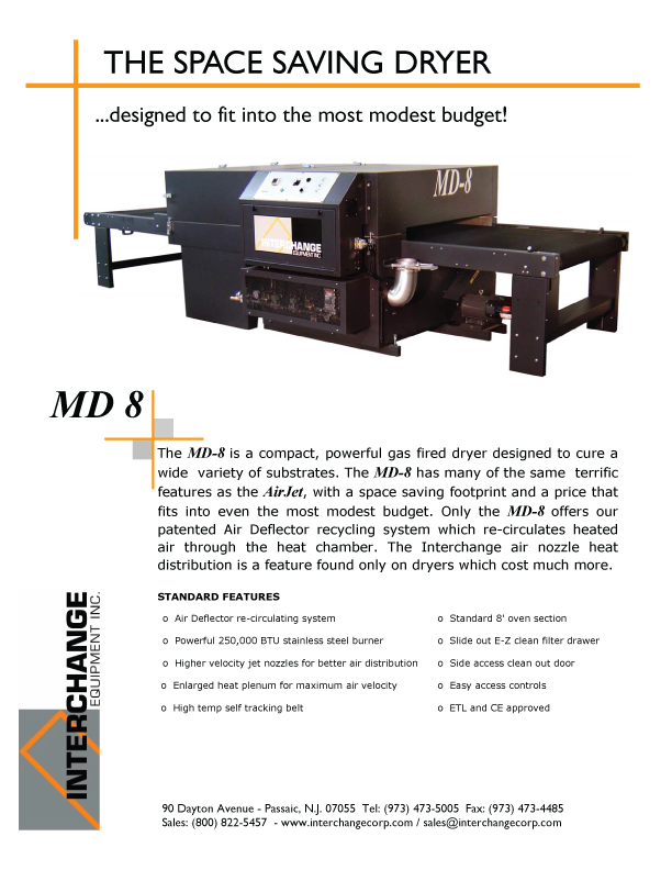 Interchange MD-8 Gas Conveyor Dryer