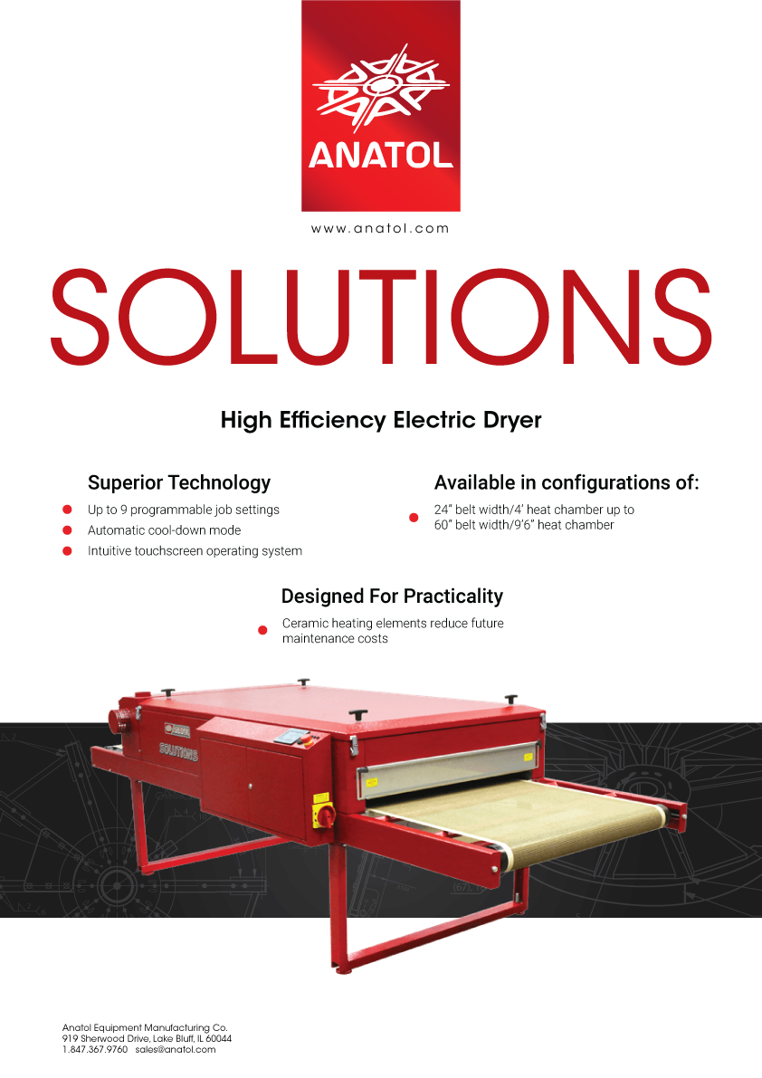 Anatol Solutions Series Electric Conveyor Dryer