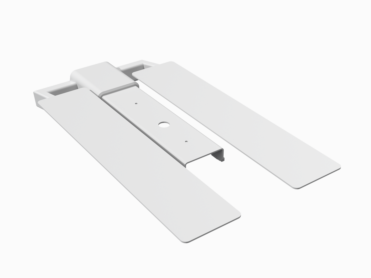 Anatol Double Sleeve Pallet, Solid Aluminum/Rubber Coated 4"x22"