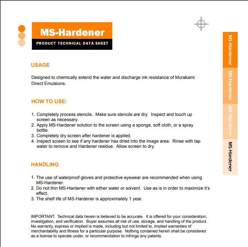 MS Hardener - 1 Gallon