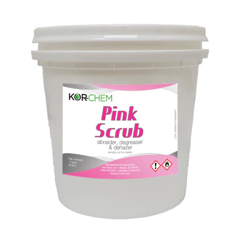 Kor-Chem Pink Scrub abraider, degreaser, and dehazer