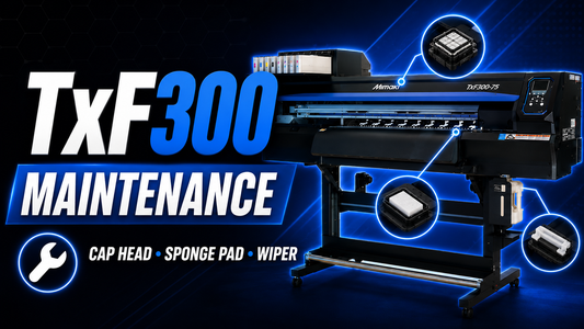 Mimaki TxF300 Maintenance: How to Replace the Cap Head, Sponge Pad, and Wiper