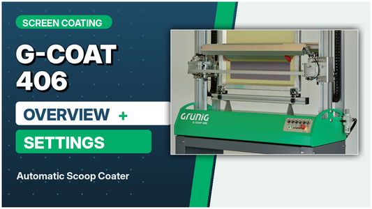 Grunig G-COAT 406 Overview: Automatic Screen Coating for More Consistent Results