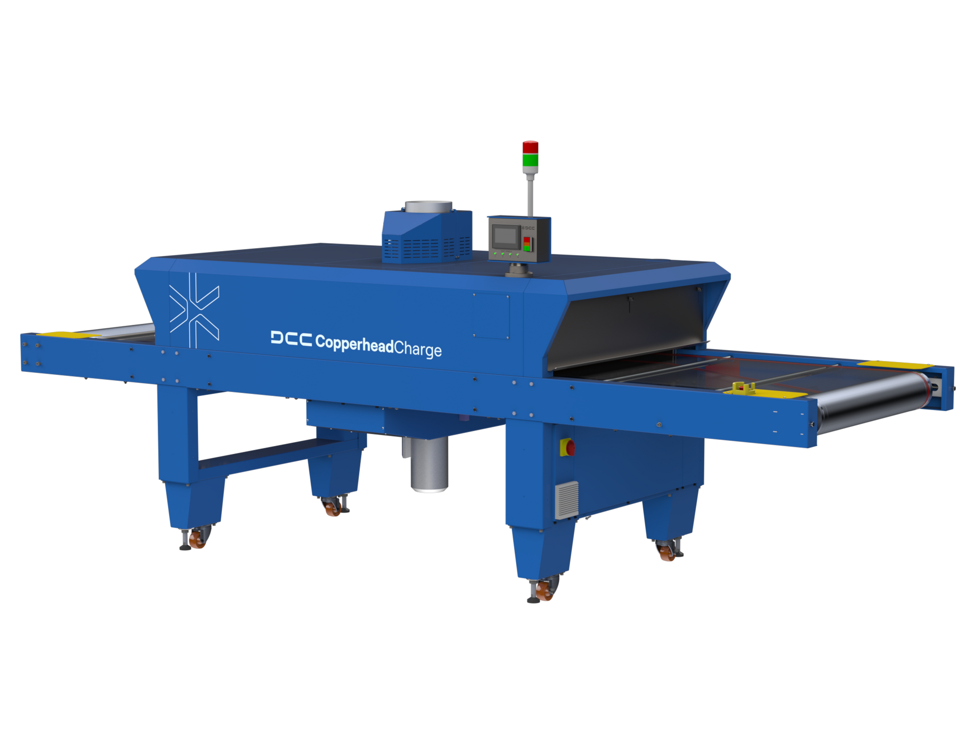 screen print dryer in blue front view