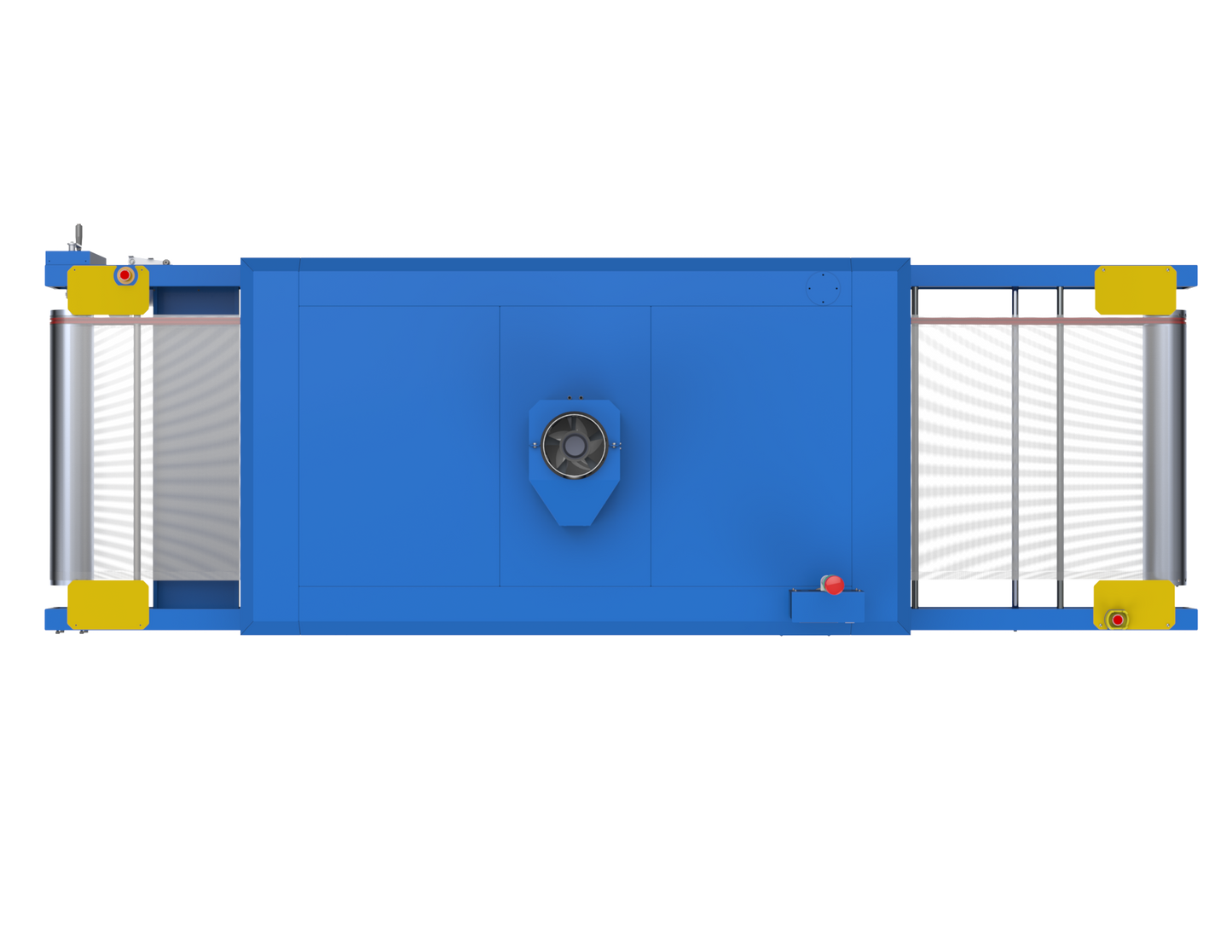 Dcc charge scree print dryer in blue birdseye view