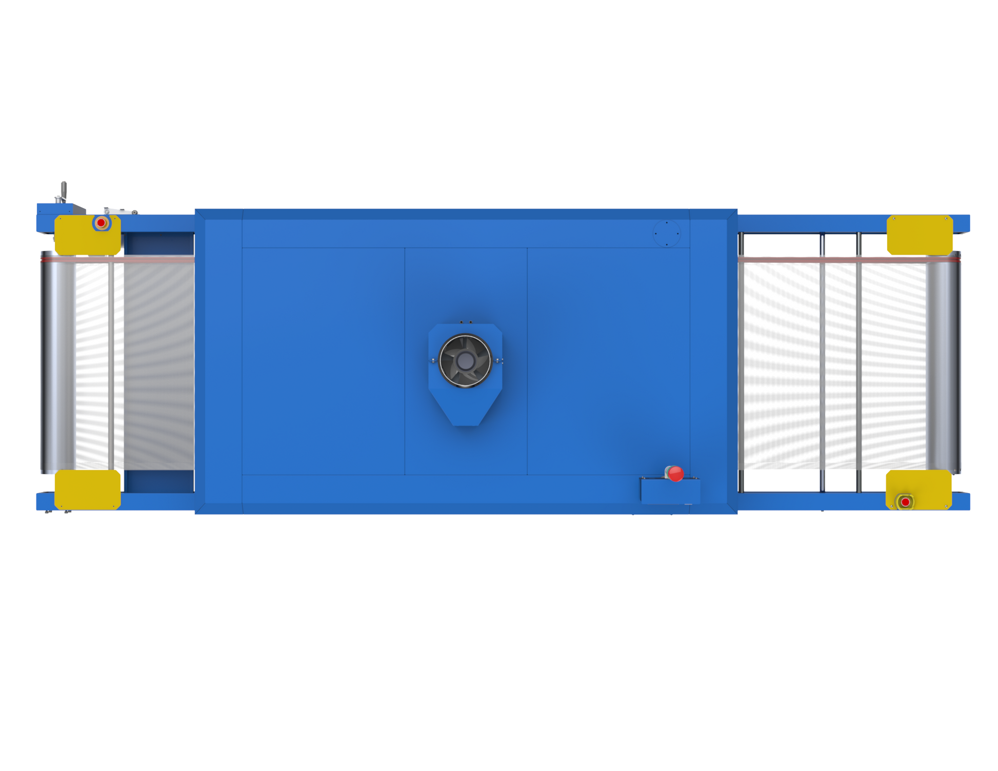 Dcc charge scree print dryer in blue birdseye view