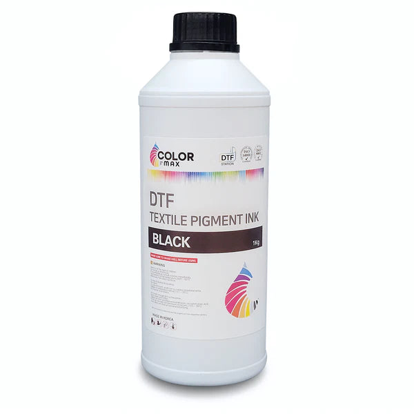 Color Max DTF Textile Pigment Ink, Black 1kg