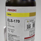 Mimaki ink bottle with label on a white background