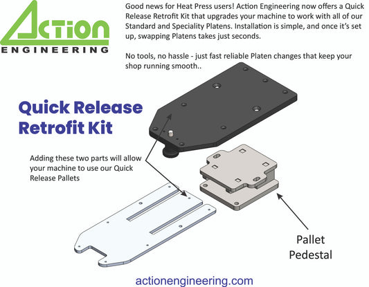 MEM Heat Press Quick Release Retrofit Kit