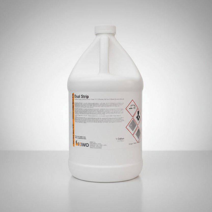 white gallon jug of chemical ink remover
