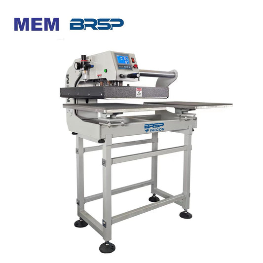 Heat Press Machine with MEM BRSP branding font left view