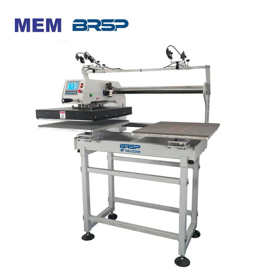Heat Press Machine with MEM BRSP branding font right view