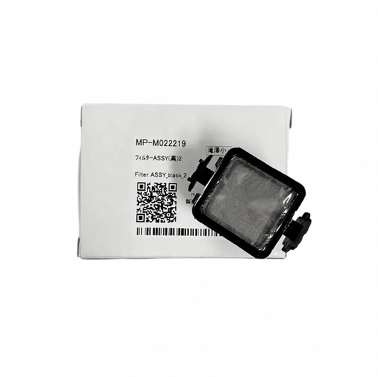Filter assembly MP-M022219 with packaging on a white background