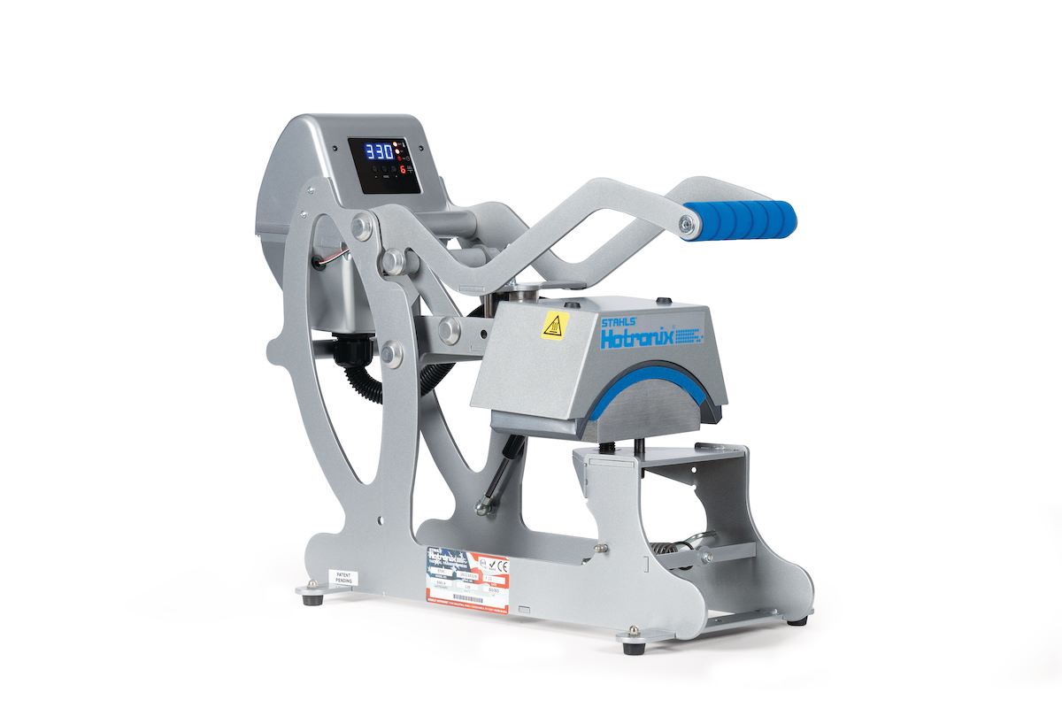 hat press machine on a white background