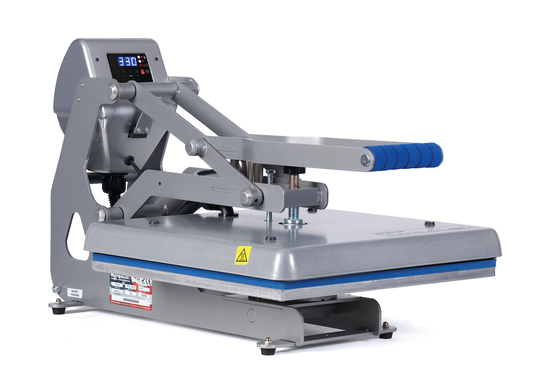 Heat press machine on a white background