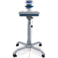 heat press on a stand with a white background