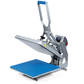 Heat press open with white background