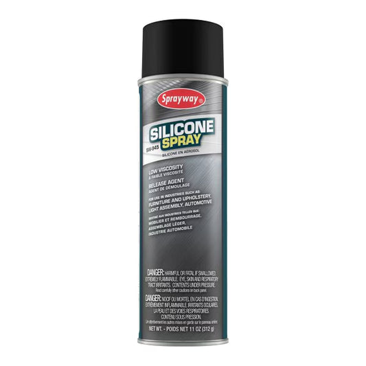 Sprayway silicone spray can on a white background