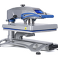 silver heat press that is closed