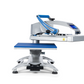 Silver heat press with platen open