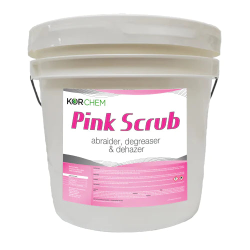 Kor-Chem Pink Scrub abraider, degreaser, and dehazer
