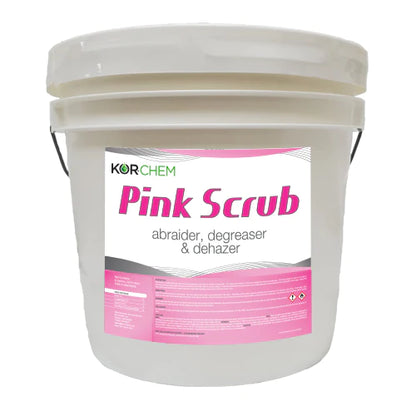 Kor-Chem Pink Scrub abraider, degreaser, and dehazer